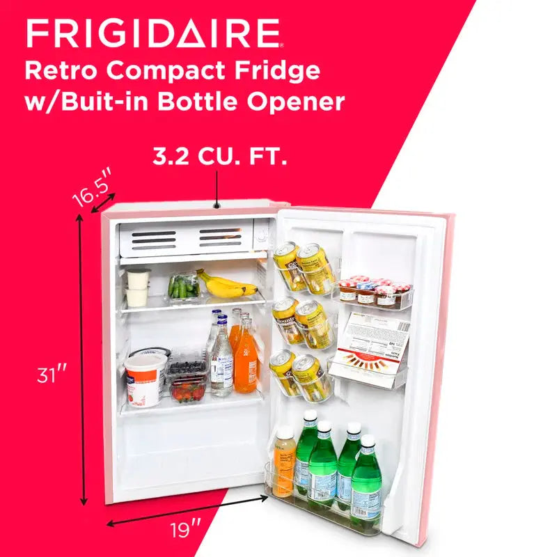 Frigidaire 3.2 CU. FT. Compact Refrigerator (Retro Design) | Fridge.com