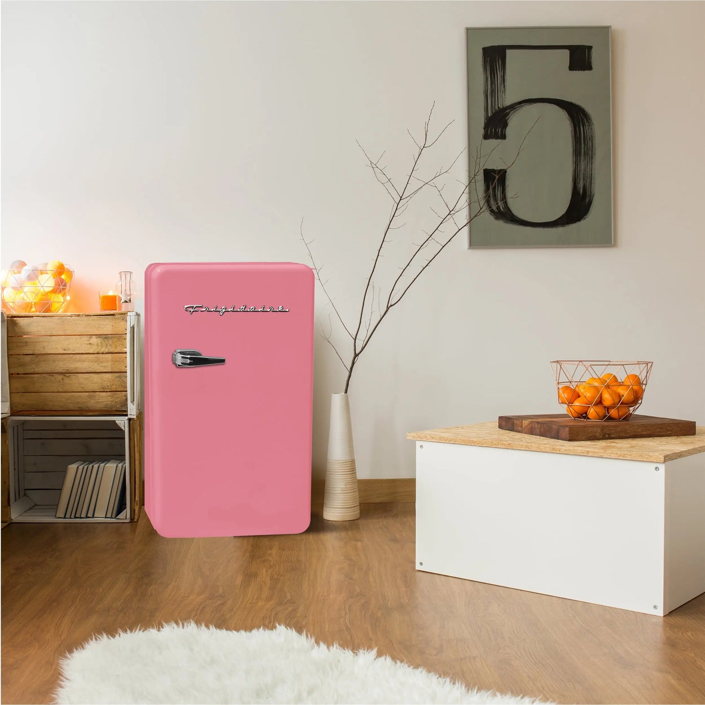 Frigidaire 3.2 Cu Ft Single Door Retro Compact Fridge EFR372, Pink | Fridge.com