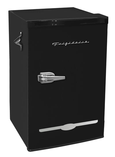 Frigidaire 3.2 Cu. Ft. Retro Compact Refrigerator with Side Bottle Opener EFR376, Black | Fridge.com