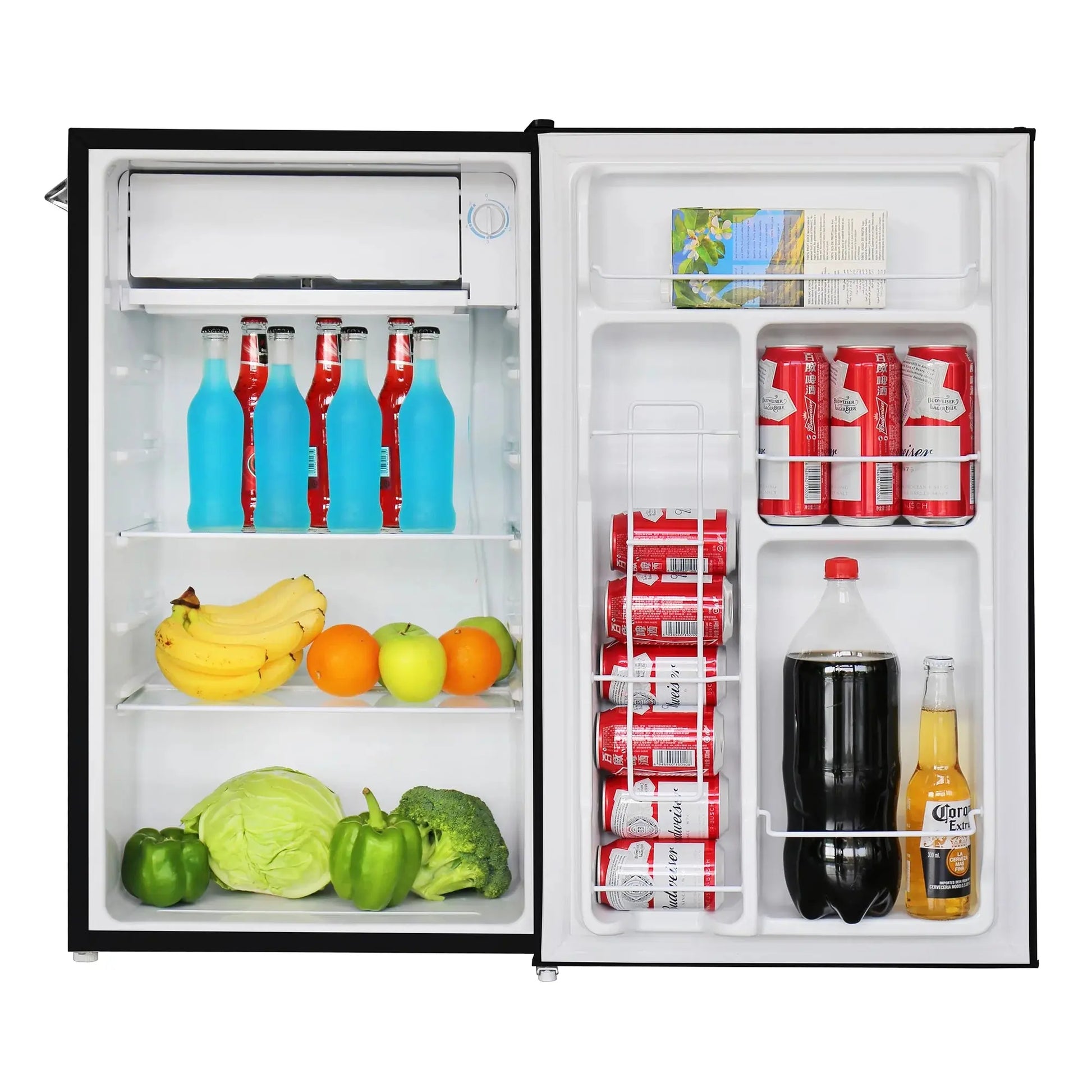 Frigidaire 3.2 Cu. Ft. Retro Compact Refrigerator with Side Bottle Opener EFR376, Black | Fridge.com