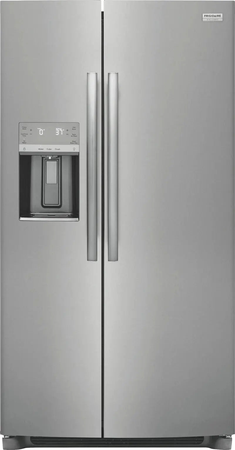 Frigidaire 36" 22.3 Cubic Feet Energy Star Smudge-Resistant Side by Side Refrigerator with External Water and Ice Dispenser | Fridge.com