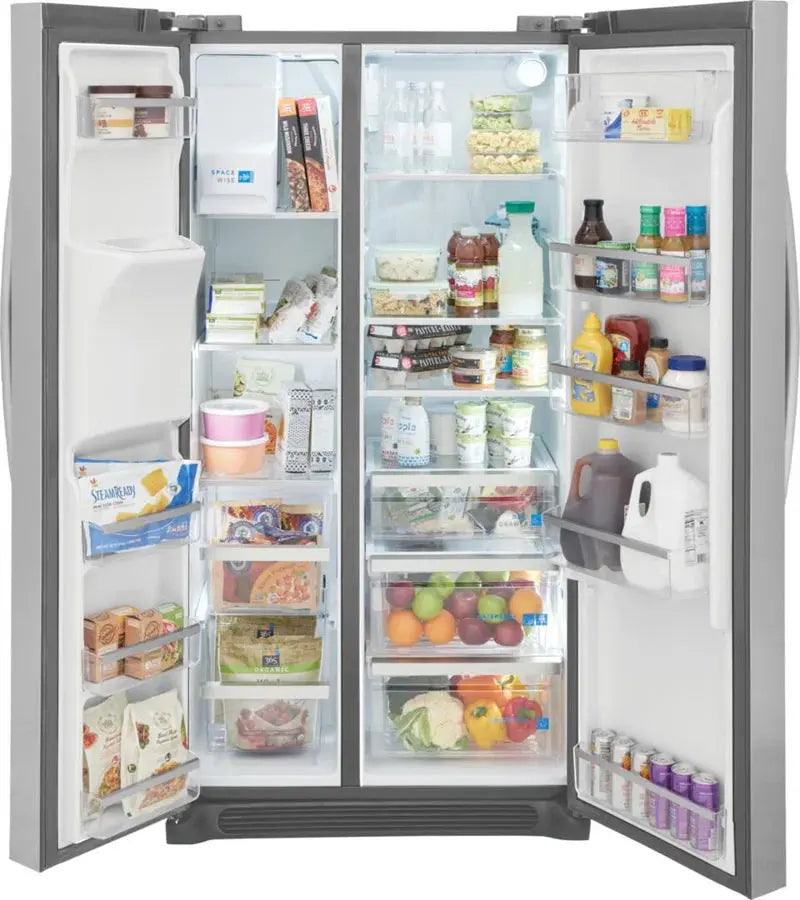 Frigidaire 36" 22.3 Cubic Feet Energy Star Smudge-Resistant Side by Side Refrigerator with External Water and Ice Dispenser | Fridge.com