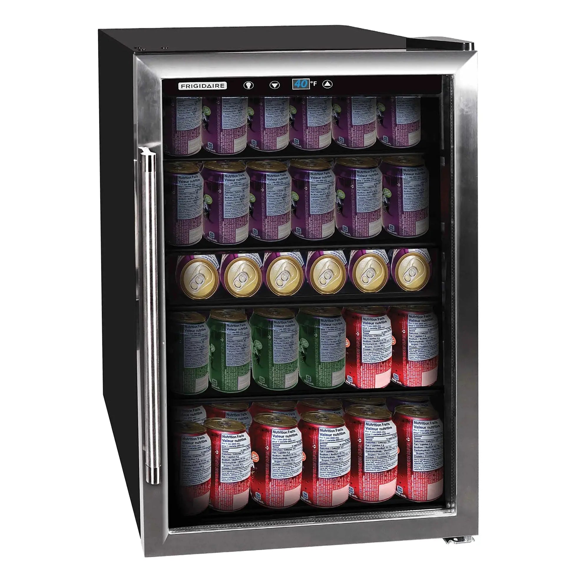 Frigidaire 4.4 Cu. Ft. 126-Can Beverage Center Refrigerator, EFMIS155, Stainless Steel | Fridge.com