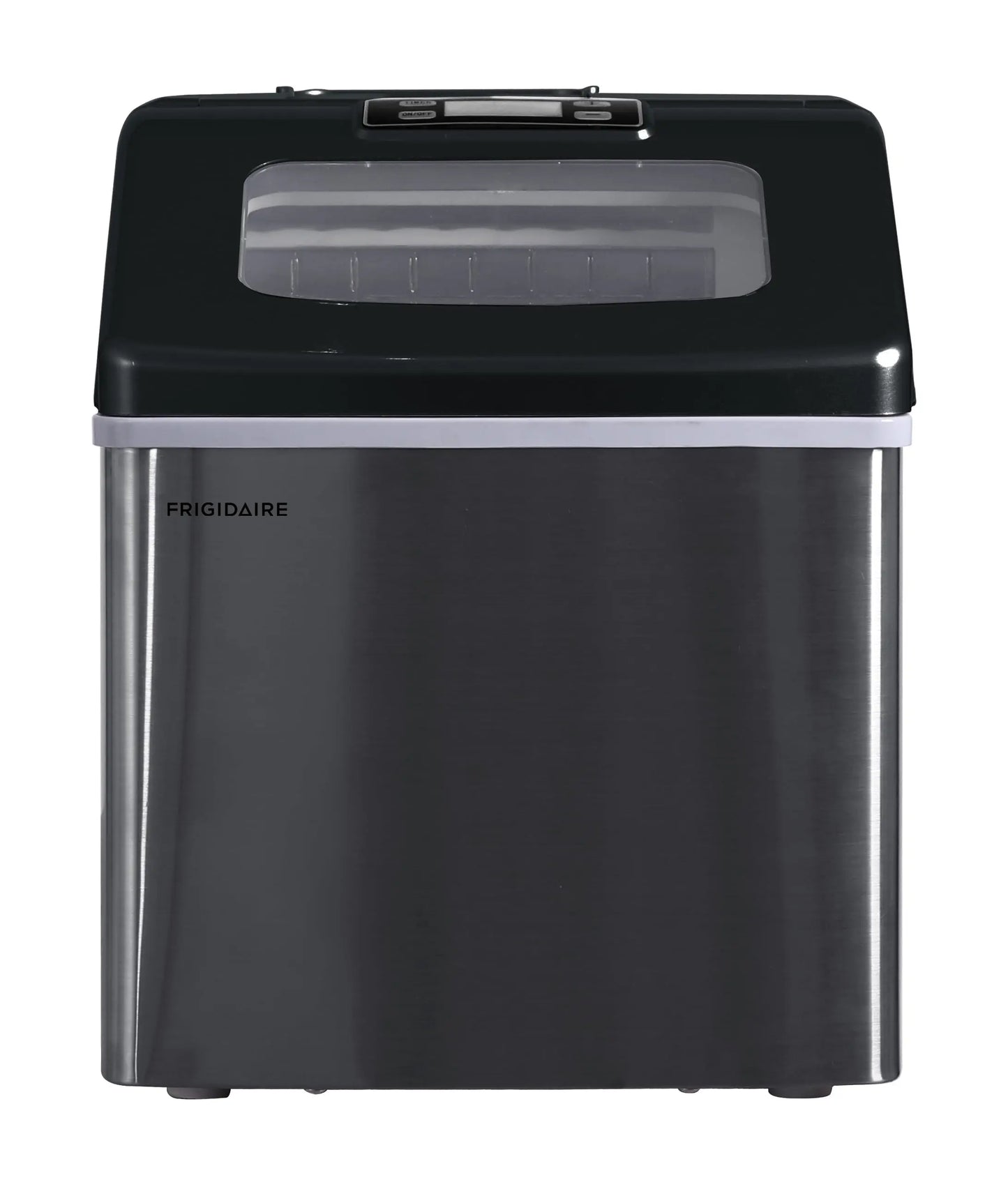 Frigidaire 40Lbs. Countertop Clear Square Ice Maker - Black | Fridge.com