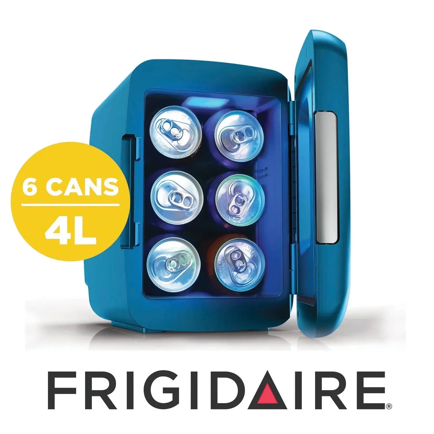 Frigidaire 6-Can Retro Gaming Light-Up Portable Beverage Mini Fridge, EFMIS179 (Blue) | Fridge.com