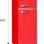 Frigidaire 7.5 Cu. Ft. Top Freezer Refrigerator in Black - RETRO, EFR753 | Fridge.com