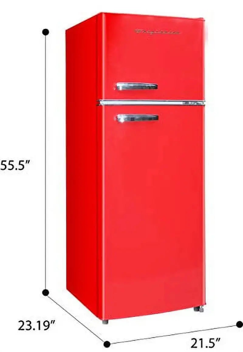 Frigidaire 7.5 Cu. Ft. Top Freezer Refrigerator in Black - RETRO, EFR753 | Fridge.com