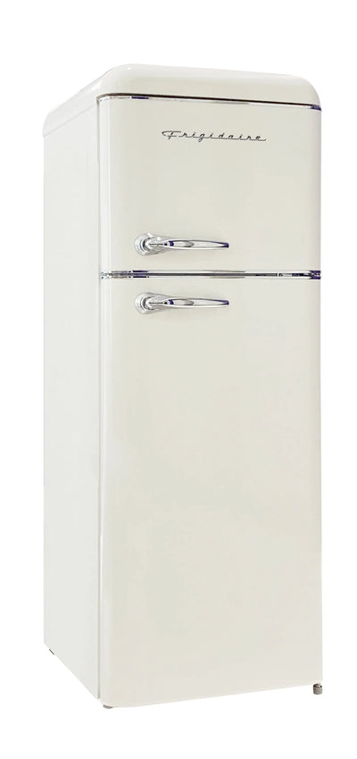 Frigidaire 7.5 Cu. Ft. Top Freezer Refrigerator in Cream, Rounded Corners - Retro, EFR756 | Fridge.com