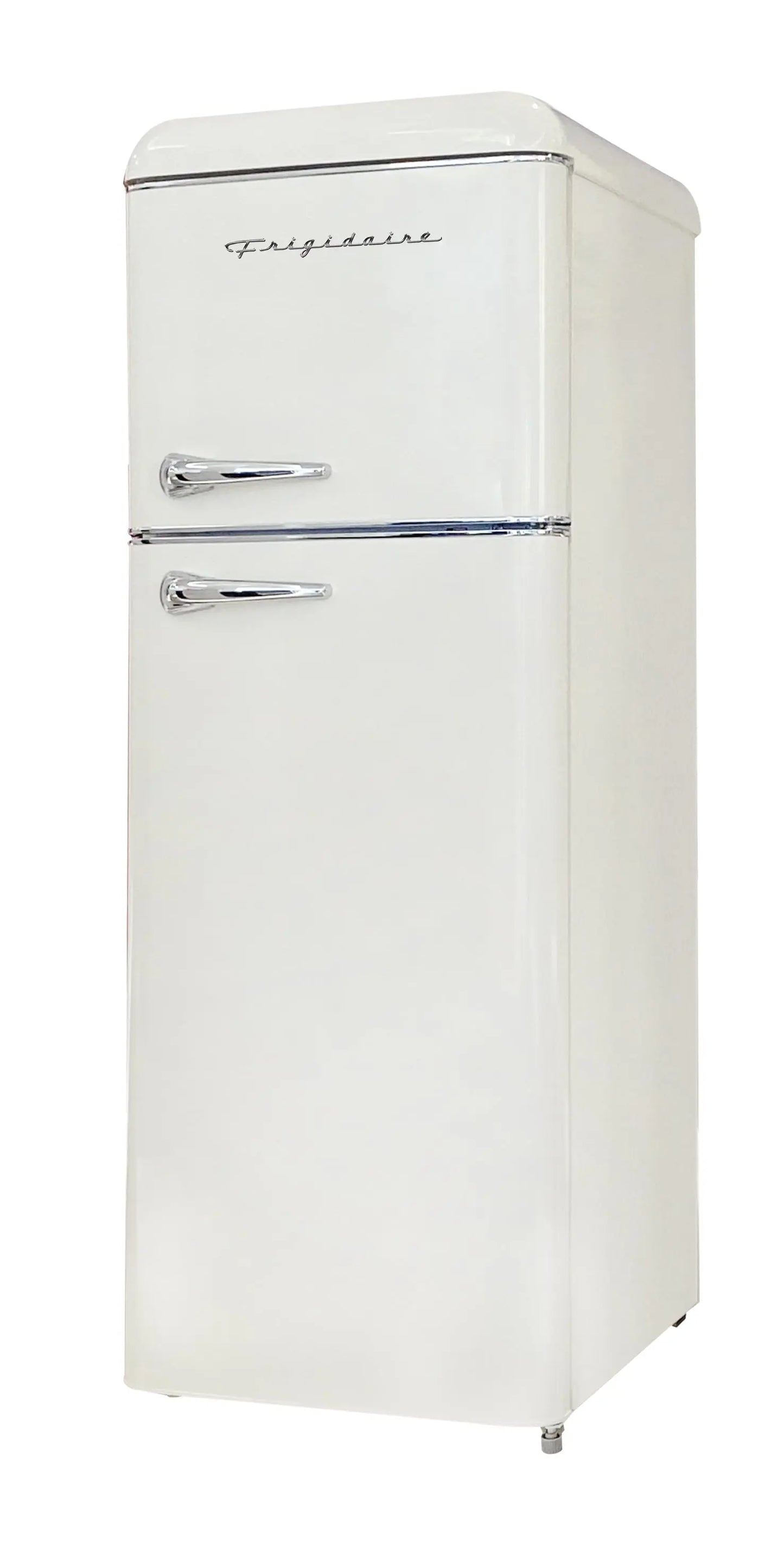 Frigidaire 7.5 Cu. Ft. Top Freezer Refrigerator in Cream, Rounded Corners - Retro, EFR756 | Fridge.com