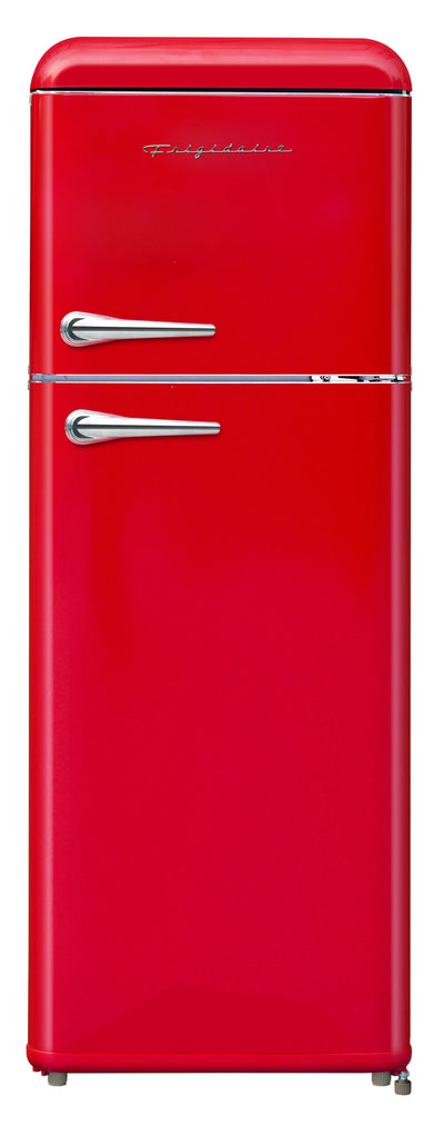 Frigidaire 7.5 Cu. Ft. Top Freezer Refrigerator in RED, Rounded Corners - RETRO, EFR756 | Fridge.com