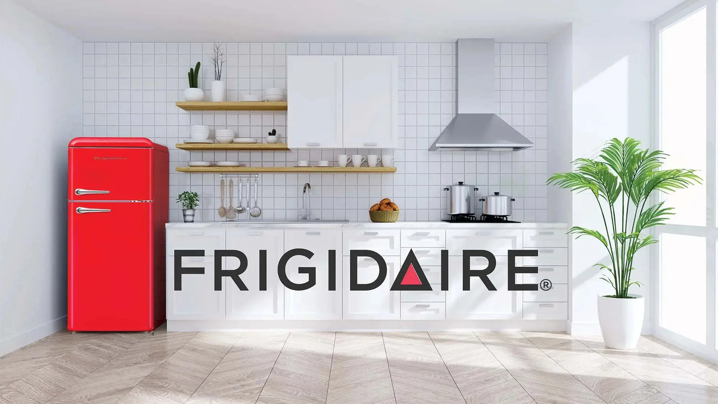 Frigidaire 7.5 Cu. Ft. Top Freezer Refrigerator in RED, Rounded Corners - RETRO, EFR756 | Fridge.com