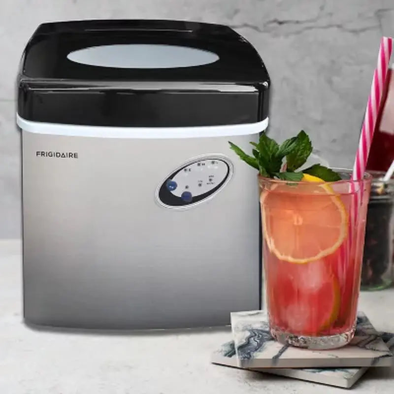 Frigidaire Extra-Large Ice Maker, Stainless Steel | Fridge.com