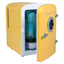 Frigidaire Portable Retro 6-Can Mini Cooler, EFMIS151, Built-In Bluetooth(R) Speaker, Yellow | Fridge.com