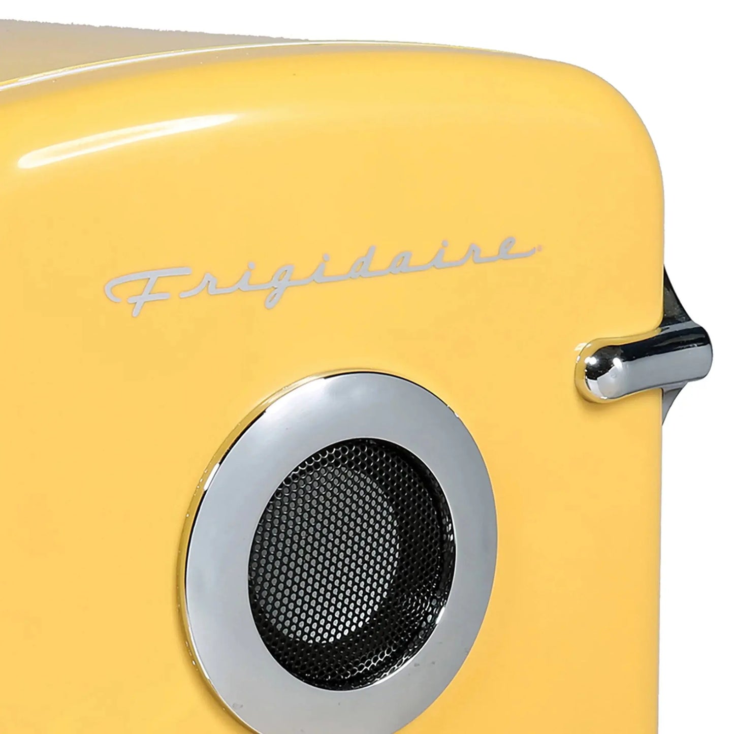 Frigidaire Portable Retro 6-Can Mini Cooler, EFMIS151, Built-In Bluetooth(R) Speaker, Yellow | Fridge.com