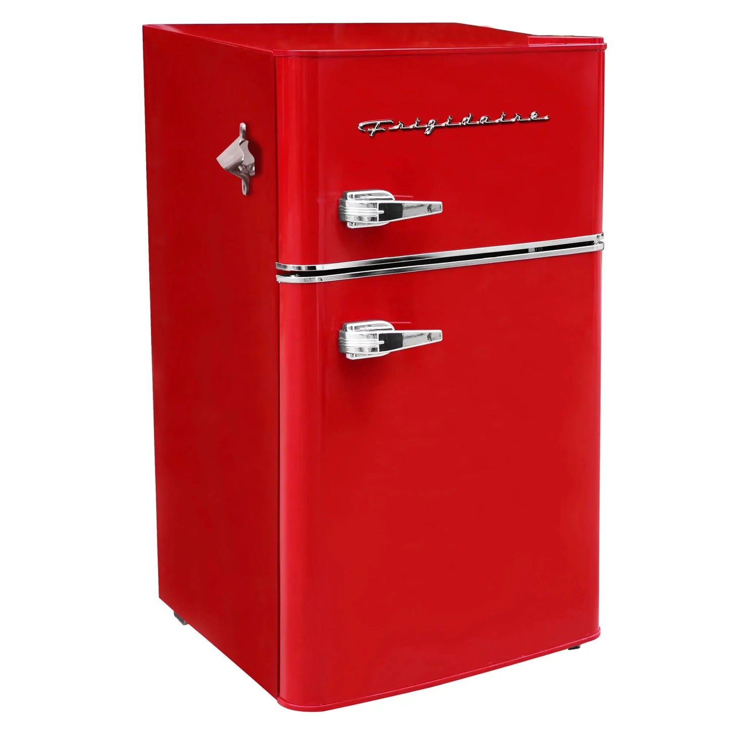 Frigidaire Retro 3.1 Cu Ft Two Door Compact Refrigerator with Freezer, Red | Fridge.com