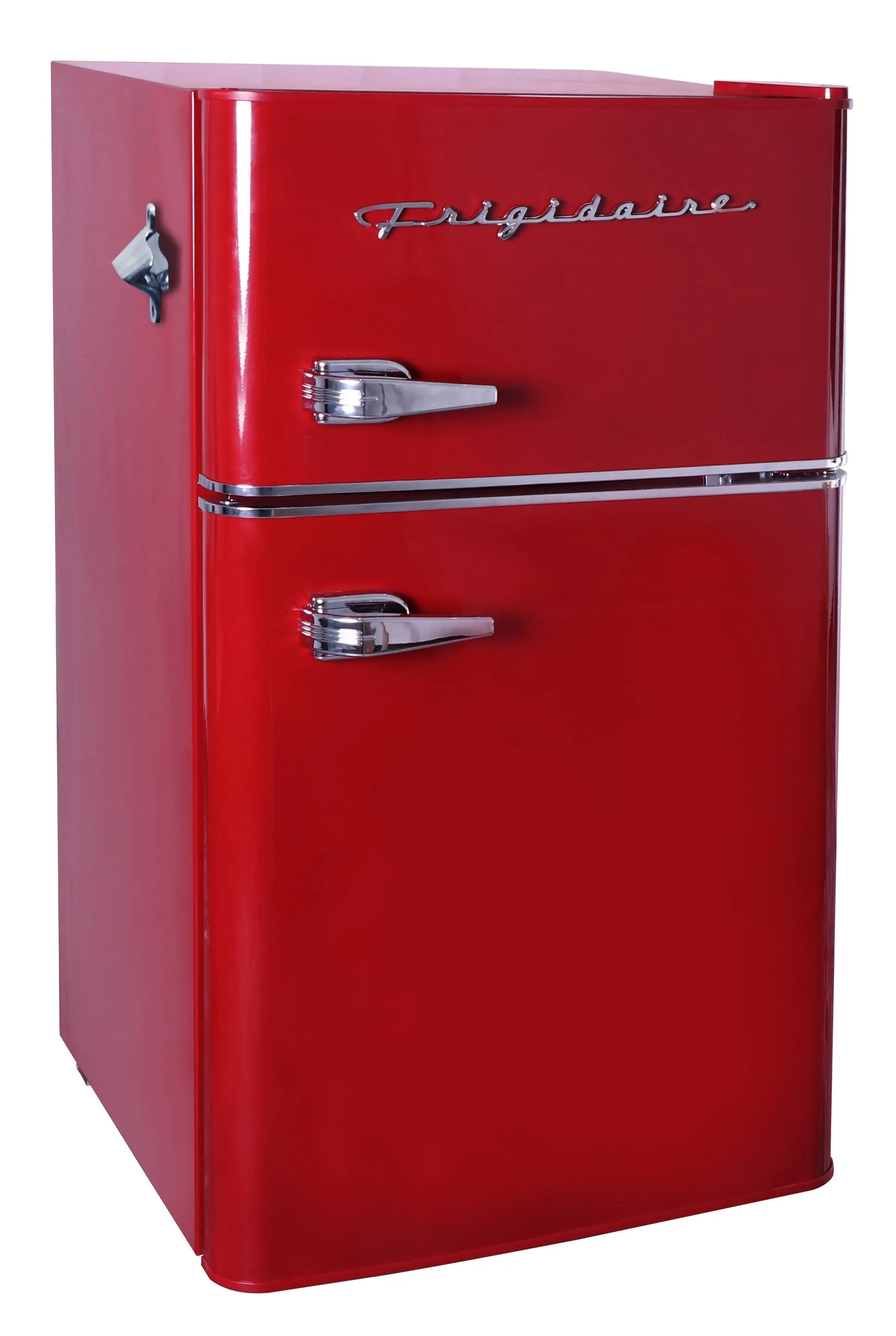 Frigidaire Retro 3.1 Cu Ft Two Door Compact Refrigerator with Freezer, Red | Fridge.com