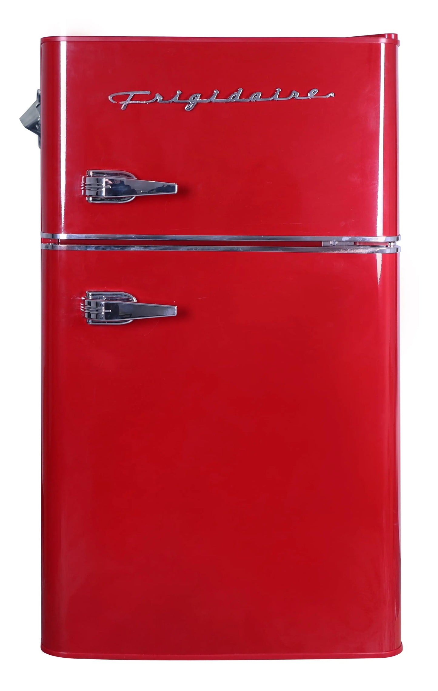 Frigidaire Retro 3.1 Cu Ft Two Door Compact Refrigerator with Freezer, Red | Fridge.com