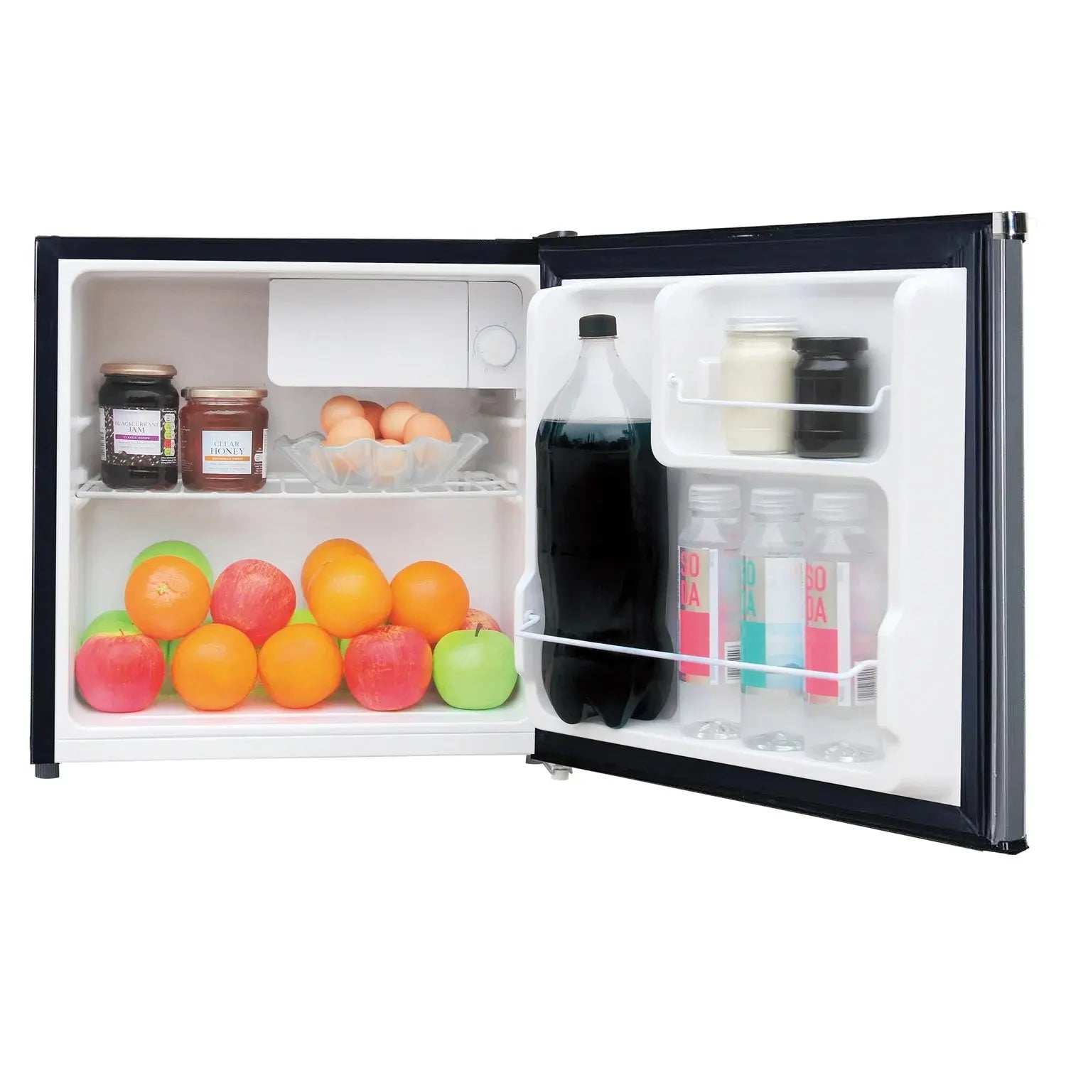 Frigidaire, 1.6 Cu. Ft. Capacity Retro Refrigerator with Chrome Trim, EFR182, Platinum | Fridge.com