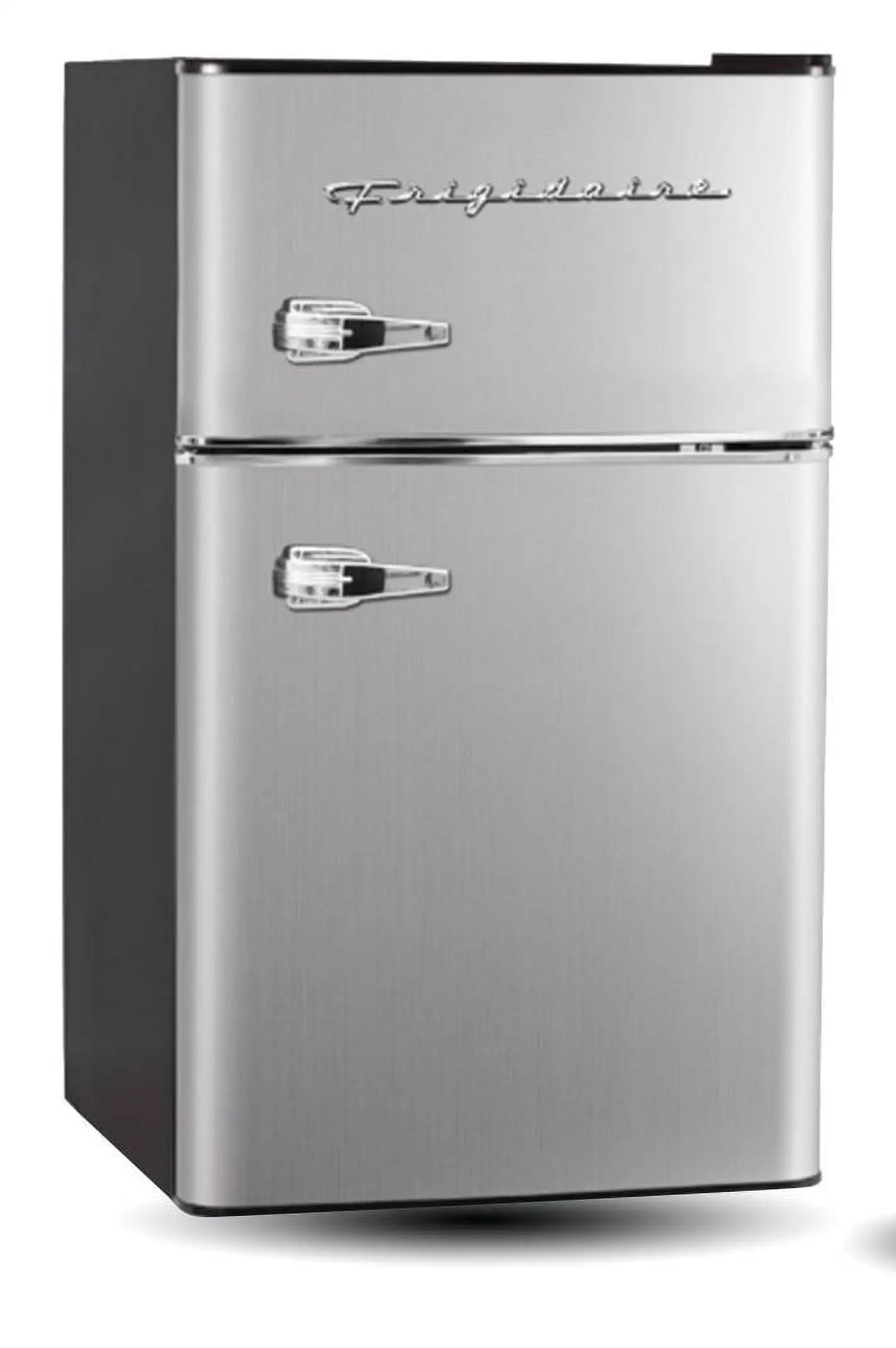 Frigidaire, 3.1 CU FT. Capacity 2 Door Compact Refrigerator with Chrome Trim , EFR391, Platinum | Fridge.com