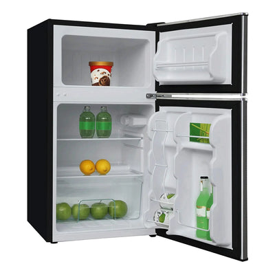 Frigidaire, 3.1 CU FT. Capacity 2 Door Compact Refrigerator with Chrome Trim , EFR391, Platinum | Fridge.com