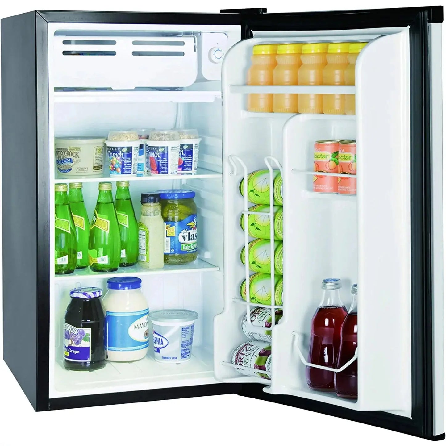 Frigidaire, 3.2 Cu. Ft. Compact Fridge Chrome Trim EFR323, Platinum | Fridge.com