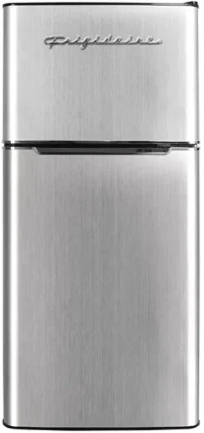 Frigidaire, 4.5 Cu. Ft., 2 Door Compact Refrigerator-Chrome Trim, EFR451, Platinum | Fridge.com