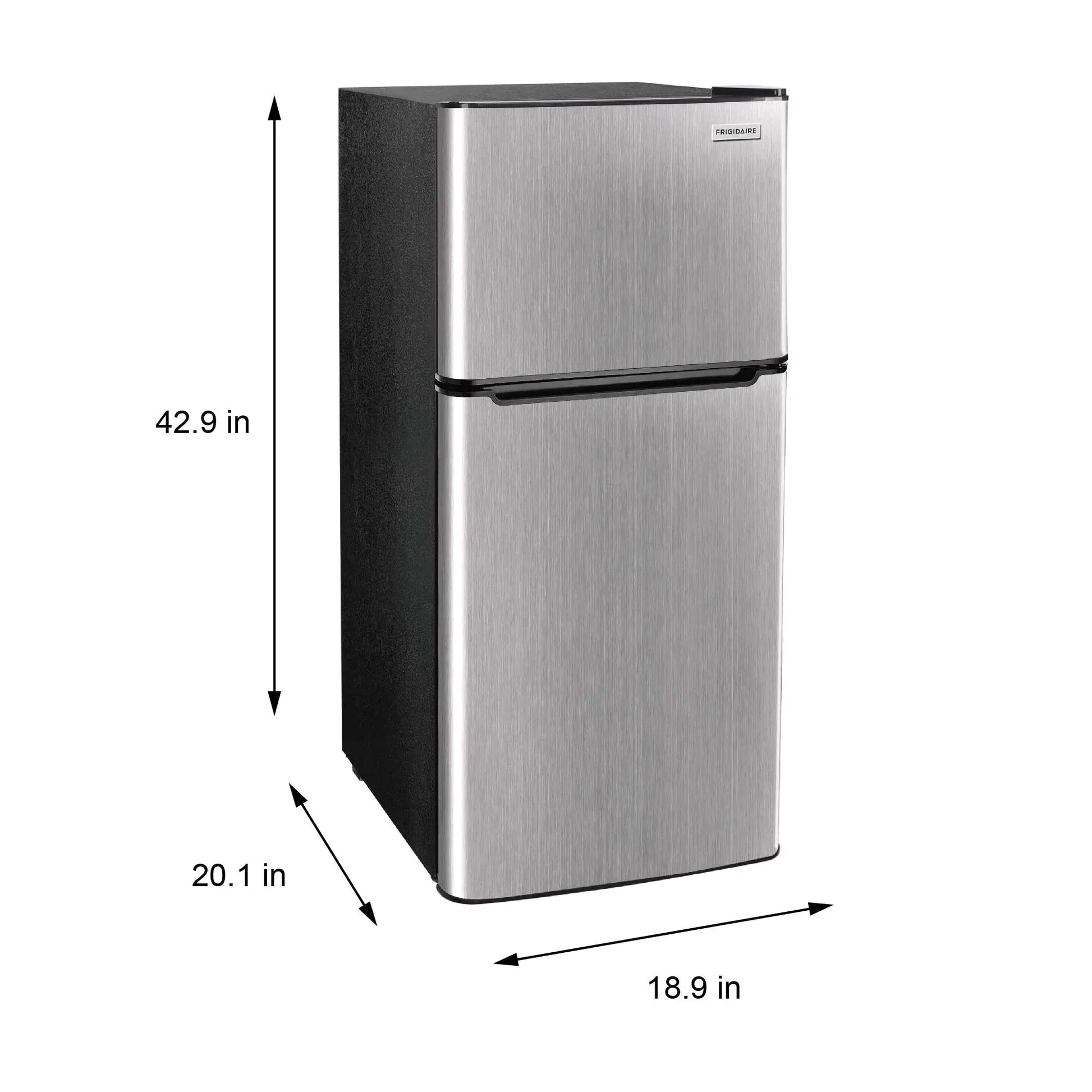 Frigidaire, 4.5 Cu. Ft., 2 Door Compact Refrigerator-Chrome Trim, EFR463, Platinum | Fridge.com