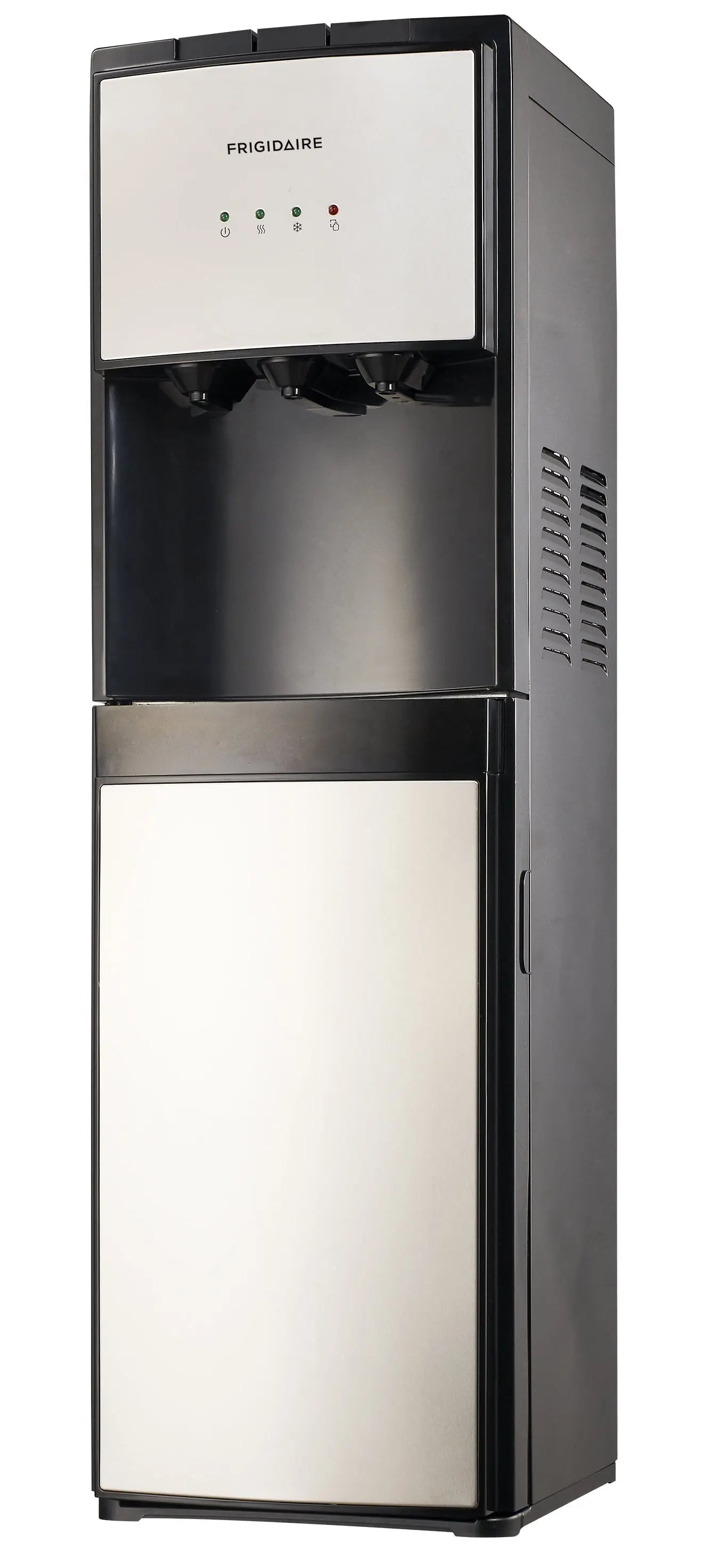 Frigidaire, 5 Gallon Bottom Loading Hot and Cold Water Dispenser EFWC505, Stainless Steel | Fridge.com