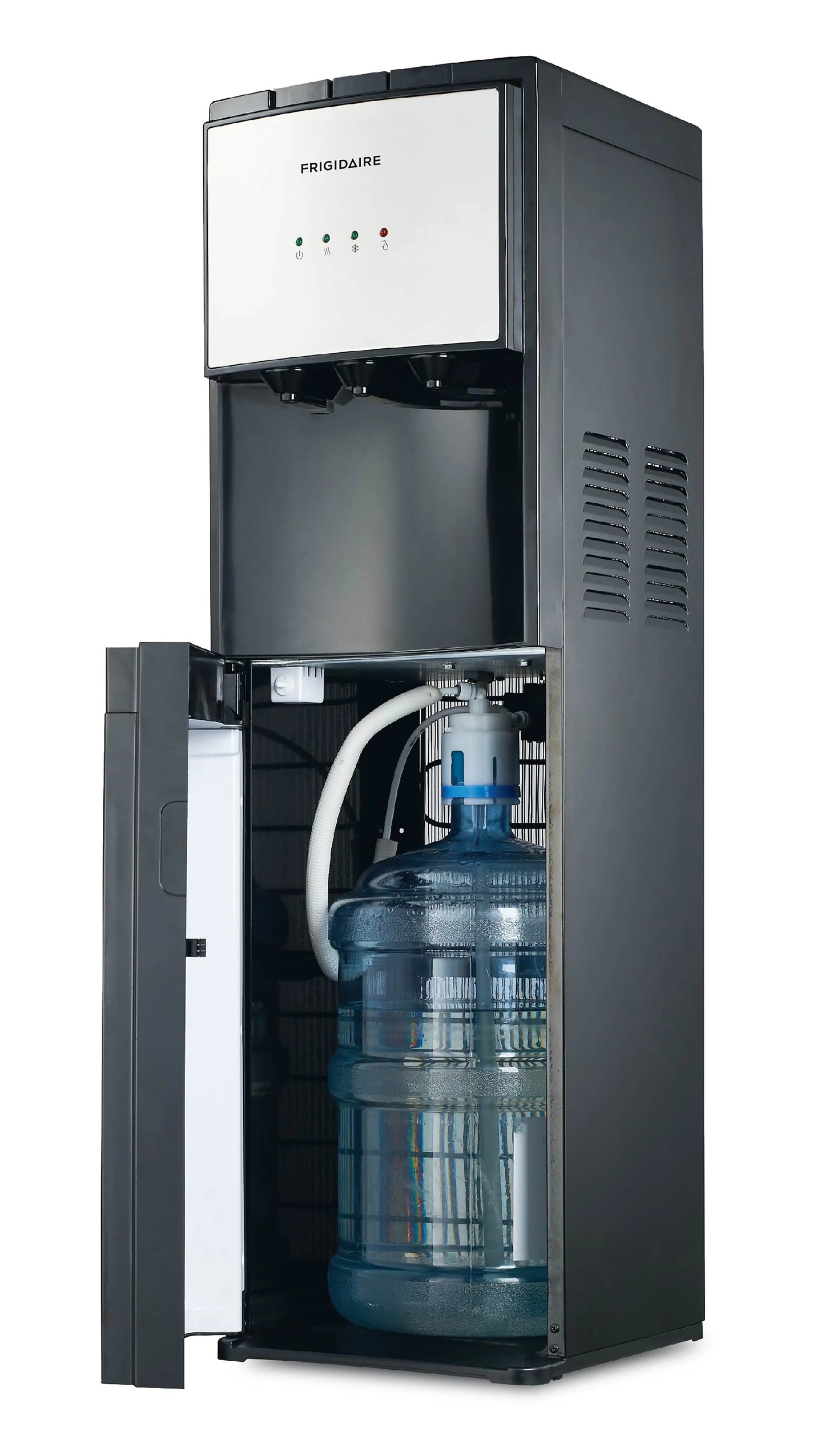 Frigidaire, 5 Gallon Bottom Loading Hot and Cold Water Dispenser EFWC505, Stainless Steel | Fridge.com