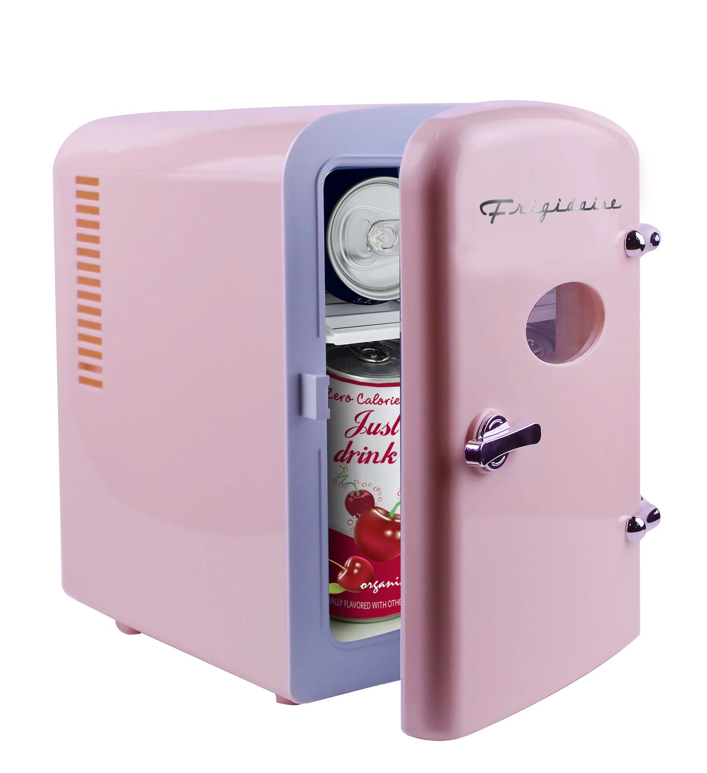 Frigidaire, Portable Retro 6 Can Mini Personal Fridge Cooler, EFMIS129, Pink | Fridge.com