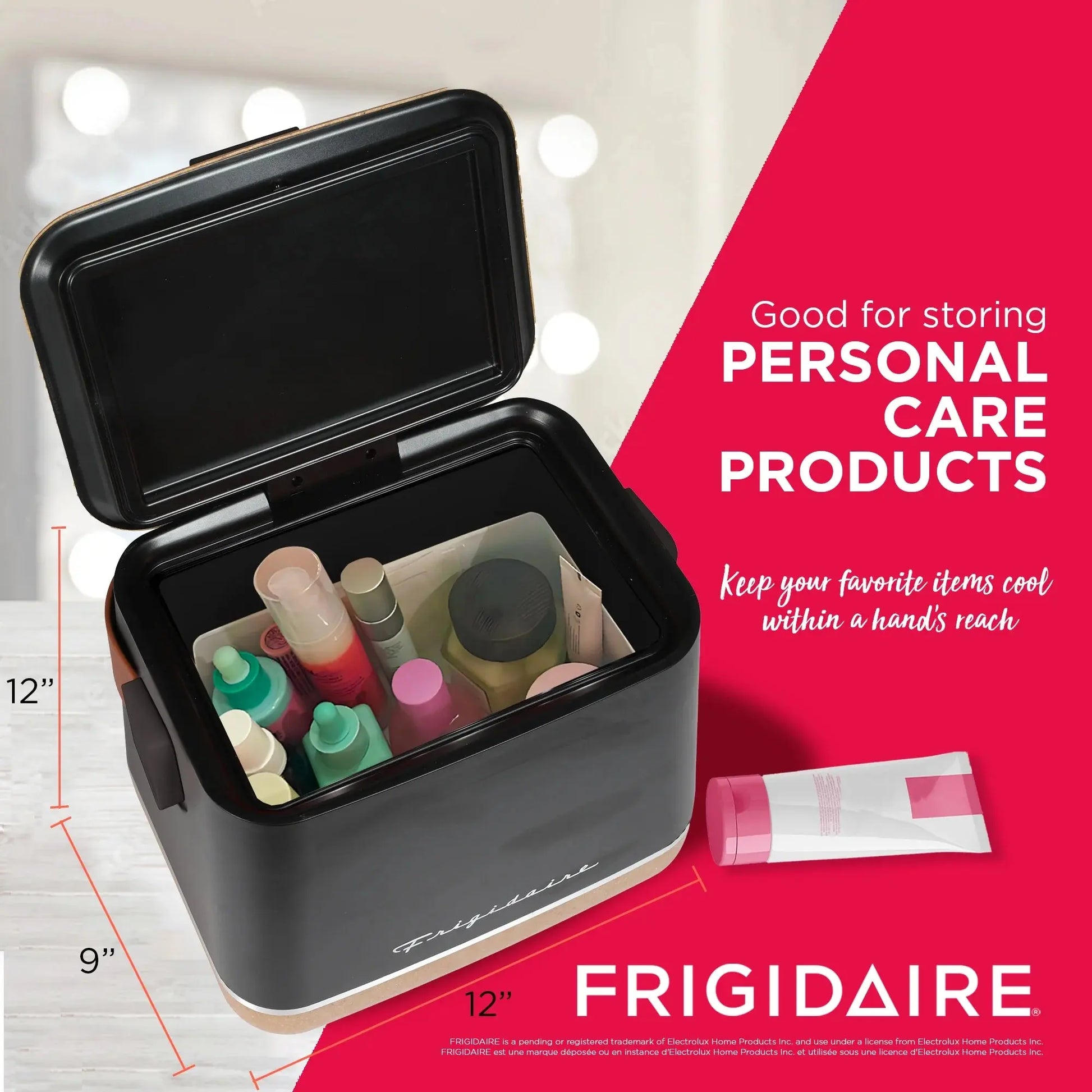 Frigidaire, Portable Insulated 6-Can Mini Personal Fridge Cooler, EFMIS310, Pink | Fridge.com