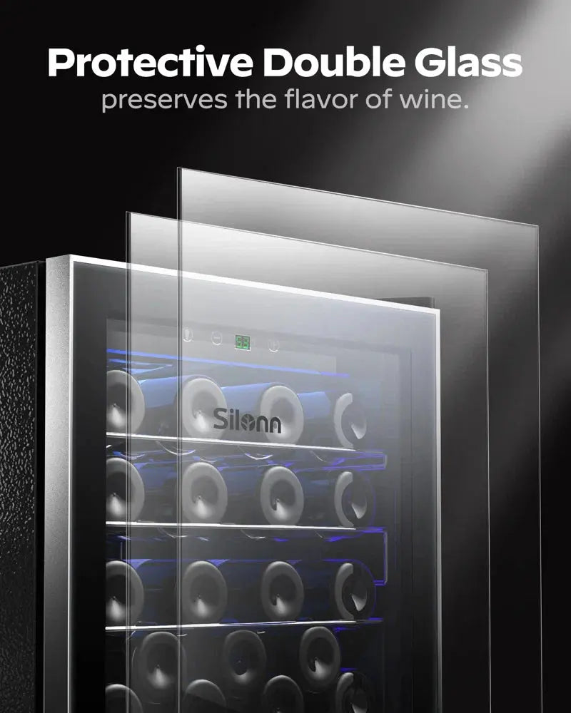 Furnimics 20.28'' 36 Bottle Single Zone Freestanding Wine Refrigerator | Fridge.com