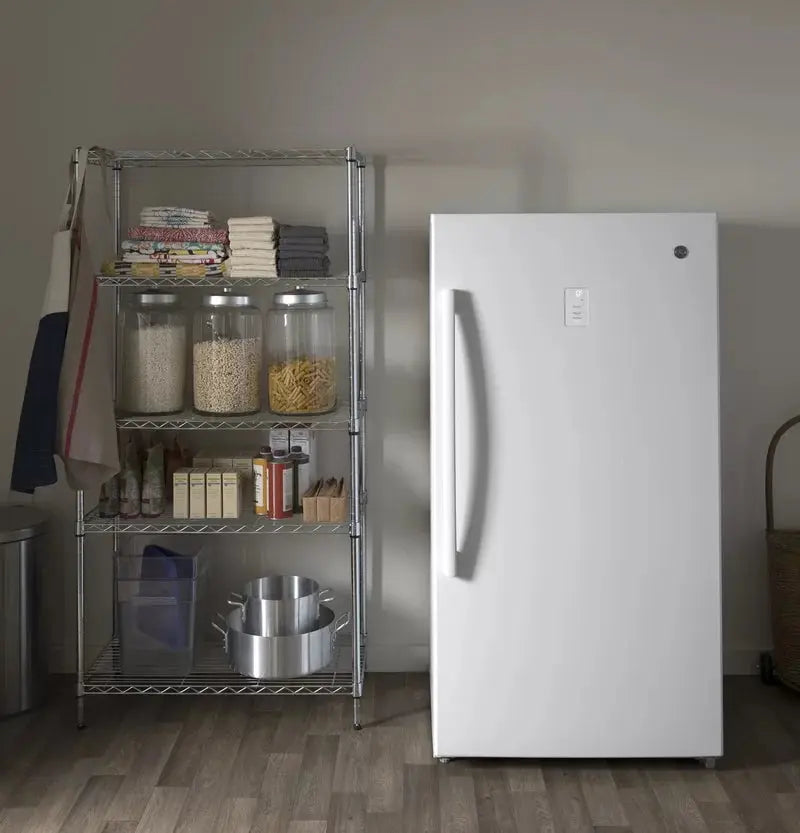 GE Garage Ready 17.3 Cu. Ft. Frost-Free Upright Freezer | Fridge.com