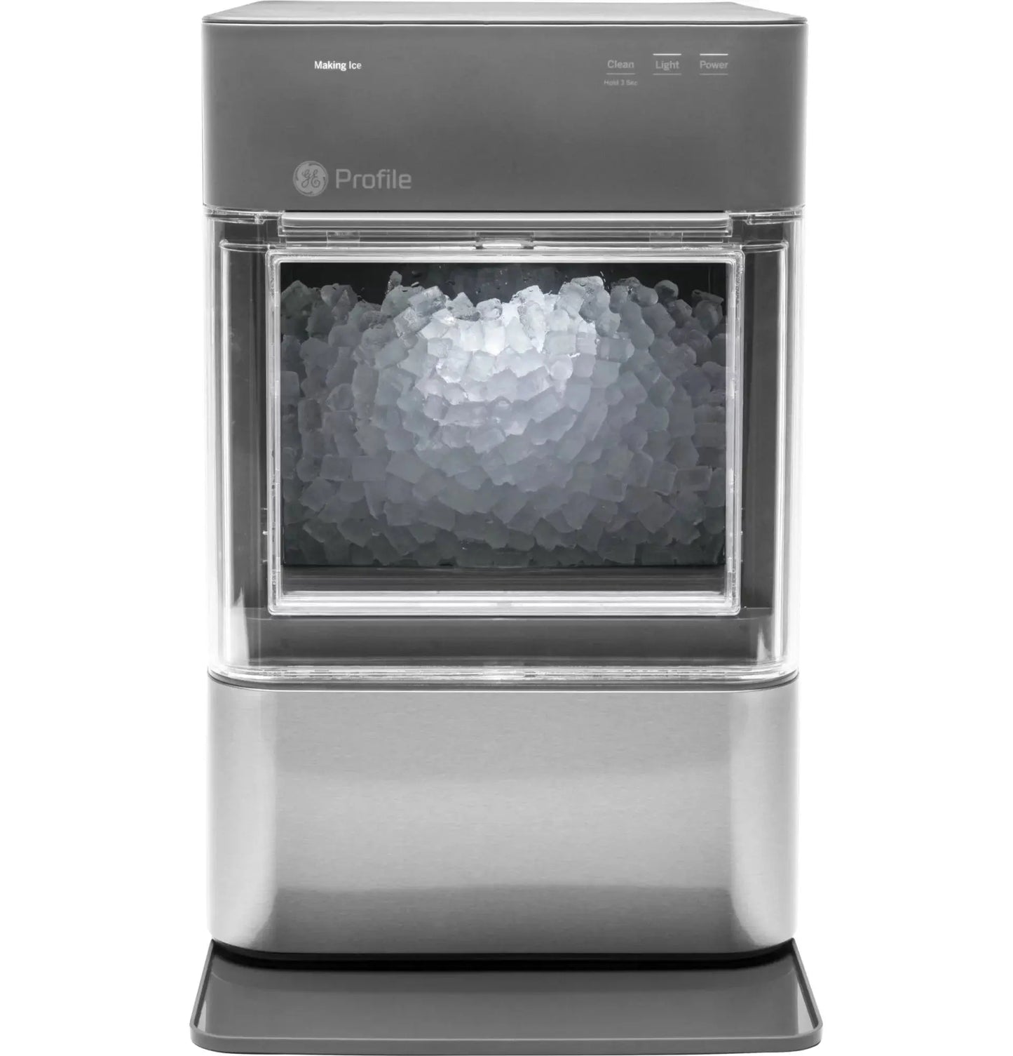 GE Profile Opal 2.0 | Countertop Nugget Ice Maker | Ice Machine with Wifi Connectivity | Smart Home Kitchen Essentials | Stainless Steel | Fridge.com