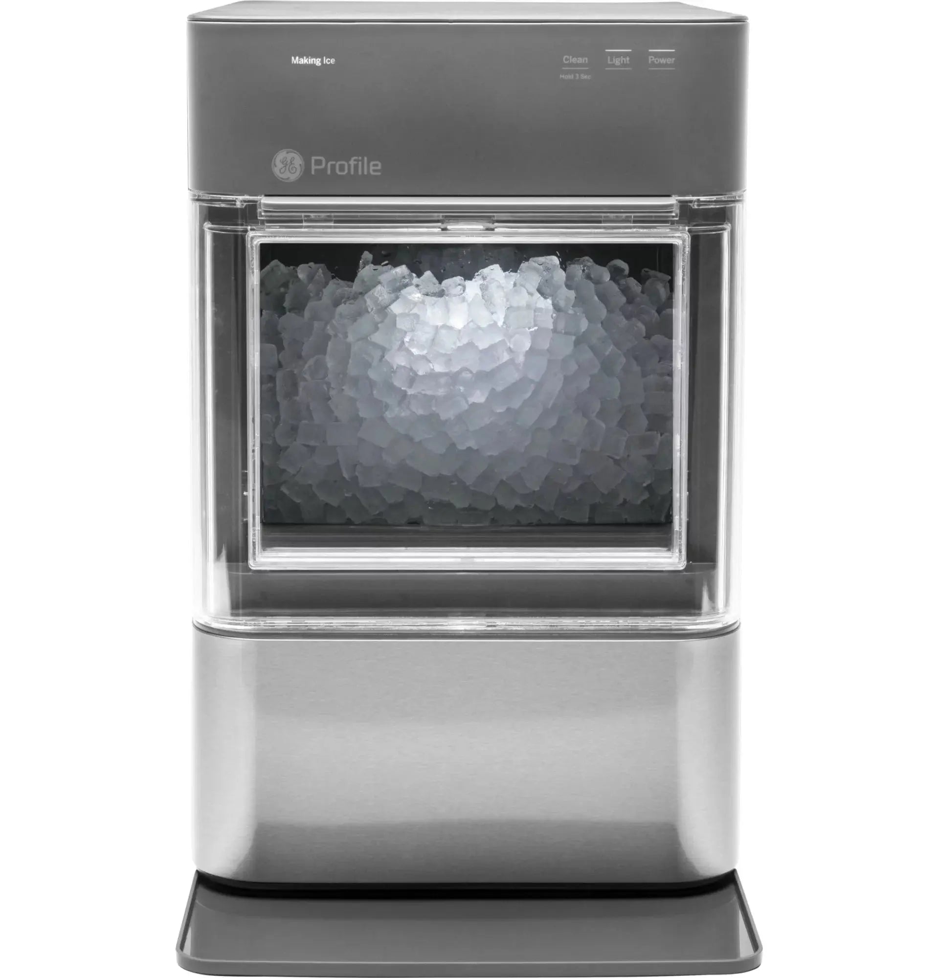 GE Profile Opal 2.0 | Countertop Nugget Ice Maker | Ice Machine with Wifi Connectivity | Smart Home Kitchen Essentials | Stainless Steel | Fridge.com