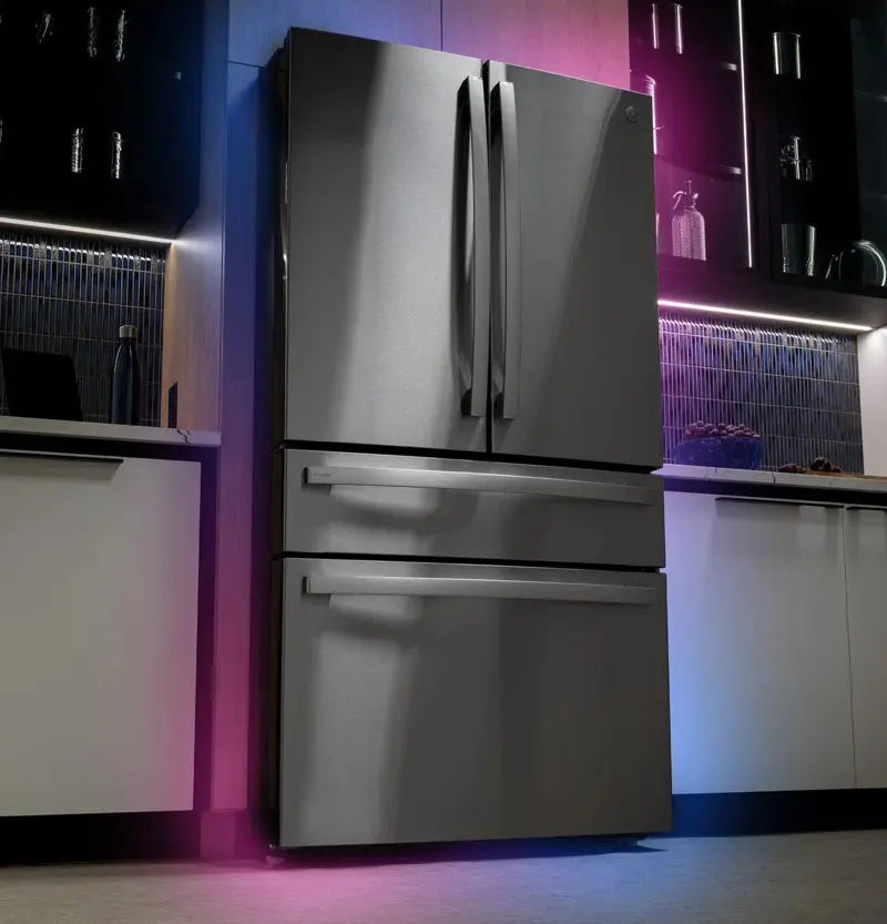 GE Profile Series Energy Star® 28.7 Cu. Ft. Smart Fingerprint Resistant 4-Door French-Door Refrigerator with Dual-Dispense Autofill Pitcher | Fridge.com