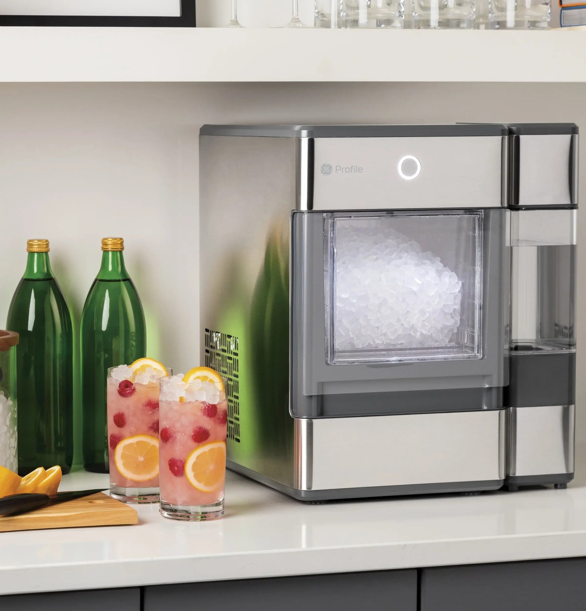 GE Profile™ Opal™ Nugget Ice Maker with Side Tank, Countertop Icemaker, Stainless Steel | Fridge.com