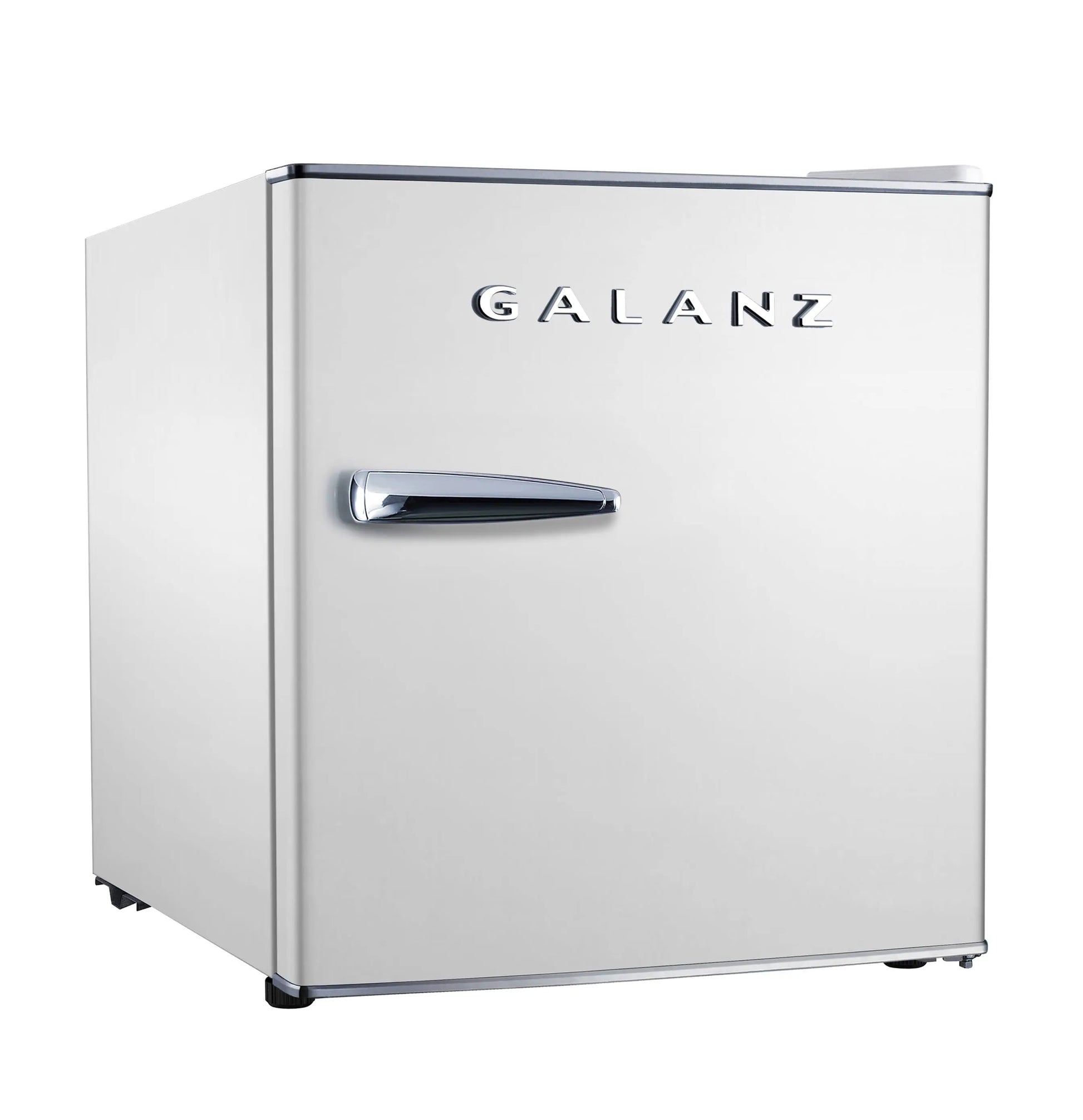 Galanz 1.7 Cu Ft Mini Fridge Retro, White, New, Width 17.48" | Fridge.com