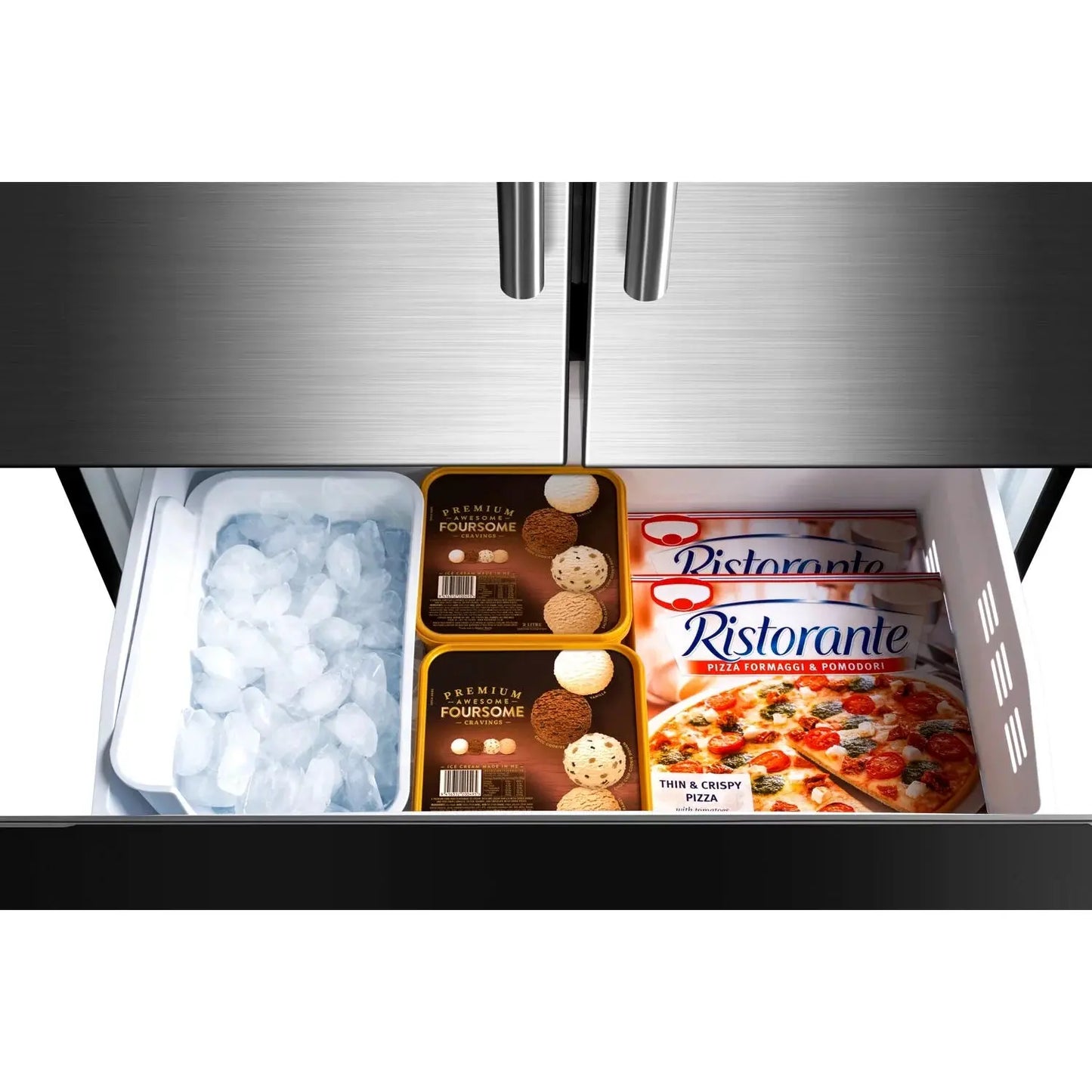 Galanz 18-Cu. Ft Counter Depth 3-Door French Door Refrigerator, Stainless | Fridge.com