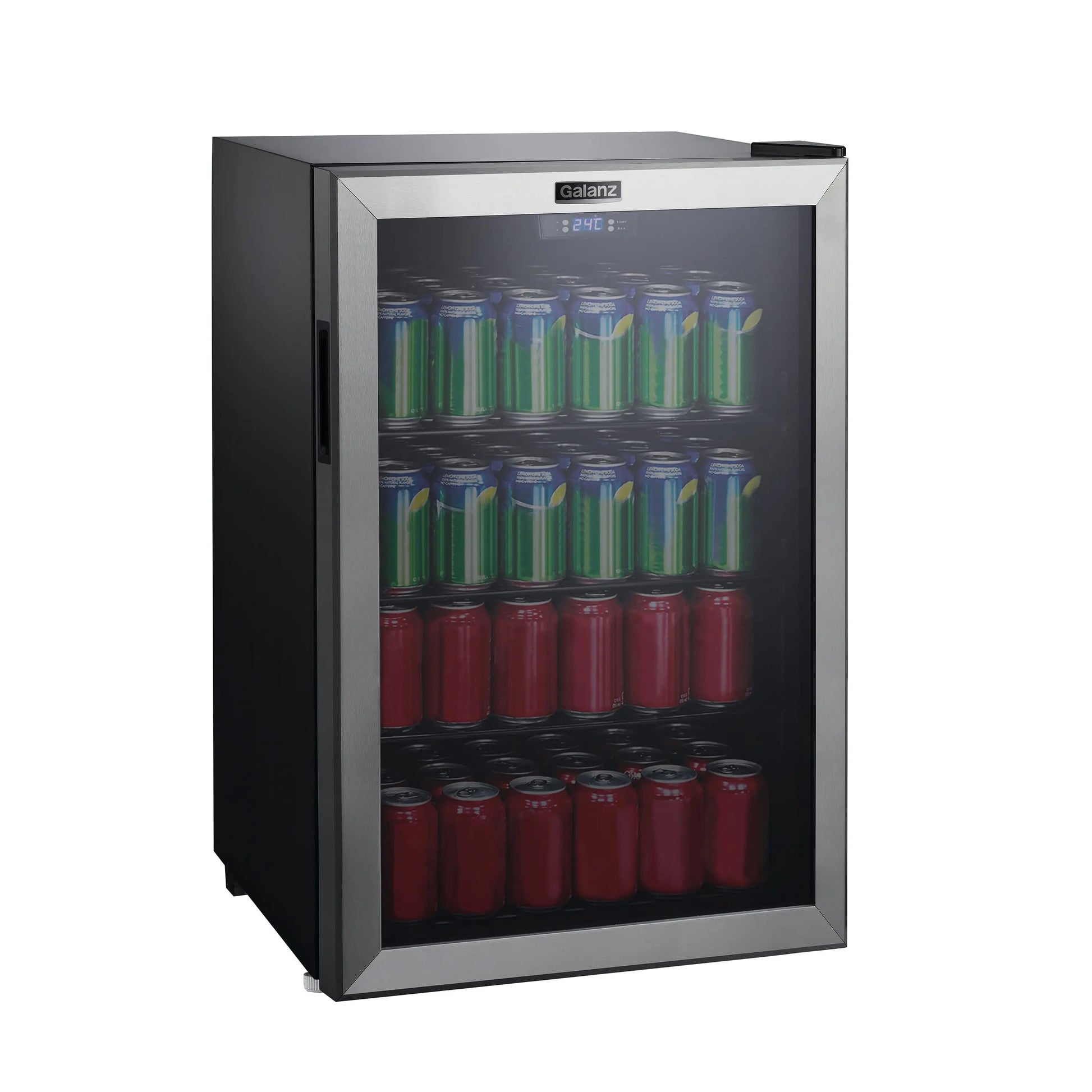 Galanz 4.5 Cu Ft 152 Can Beverage Center Mini Fridge, Stainless Steel, New | Fridge.com