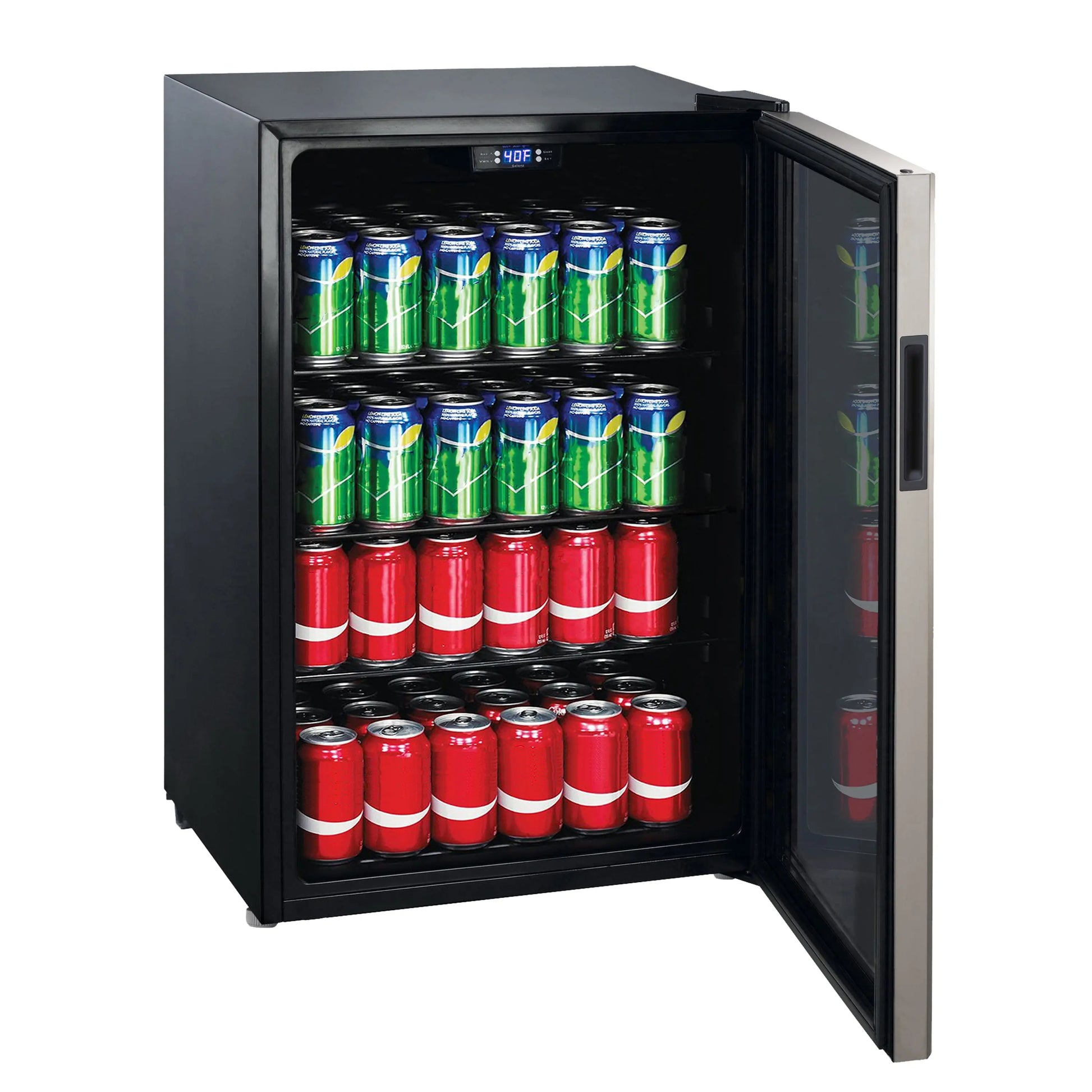 Galanz 4.5 Cu Ft 152 Can Beverage Center Mini Fridge, Stainless Steel, New | Fridge.com