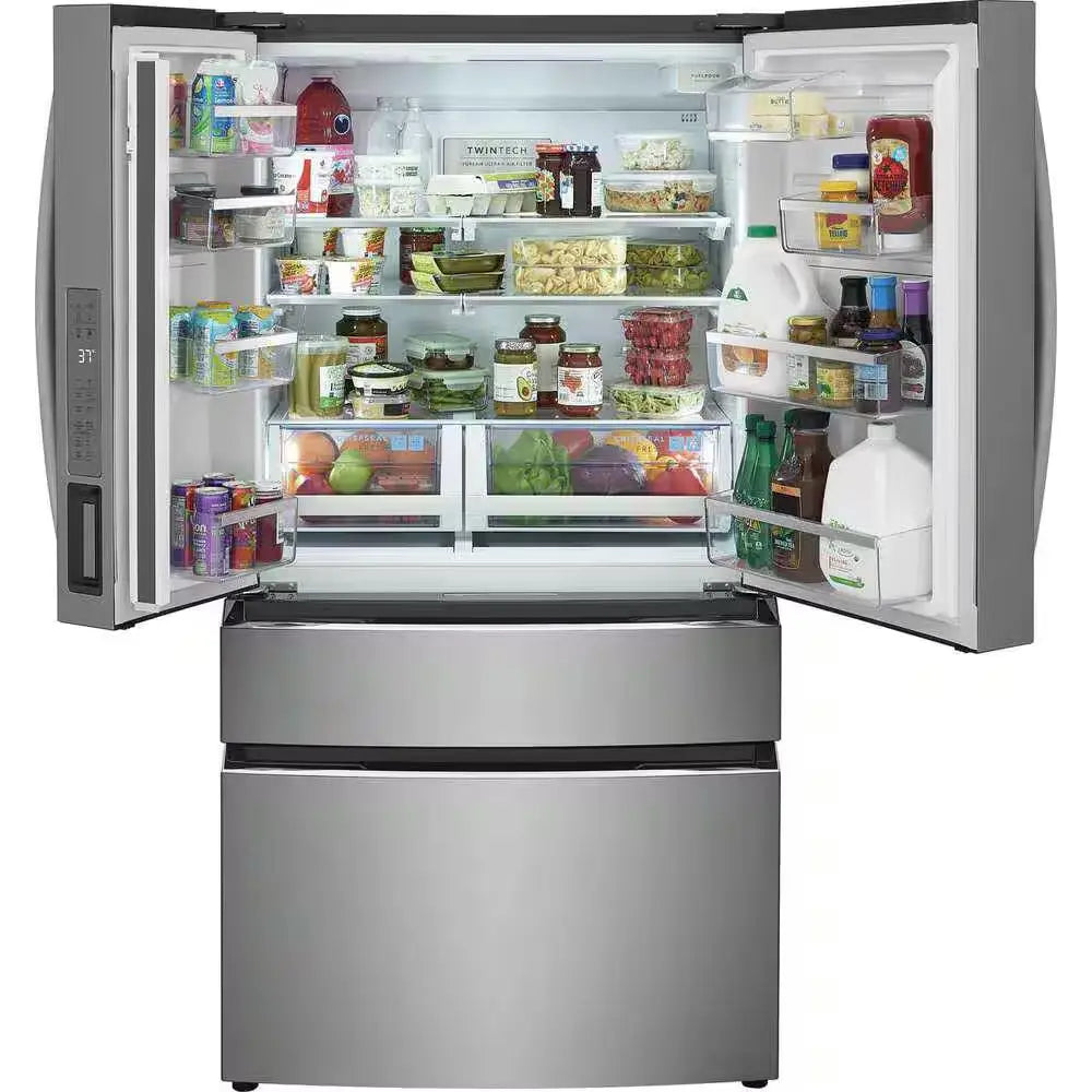 Gallery 21.4 Cu. Ft. 4-Door French Door Refrigerator in Stainless Steel, Counter Depth | Fridge.com