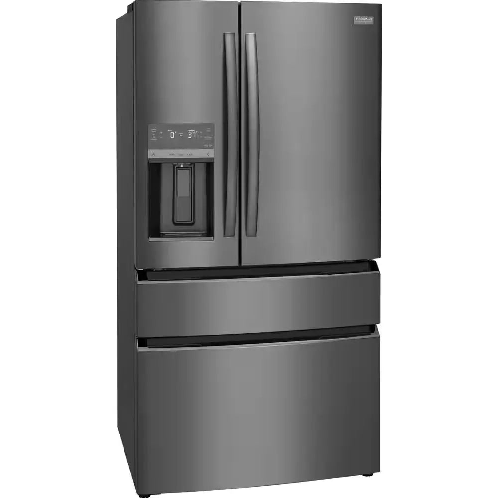 Gallery 21.5 Cu. Ft. 4-Door French Door Refrigerator in Black Stainless Steel, Counter-Depth | Fridge.com