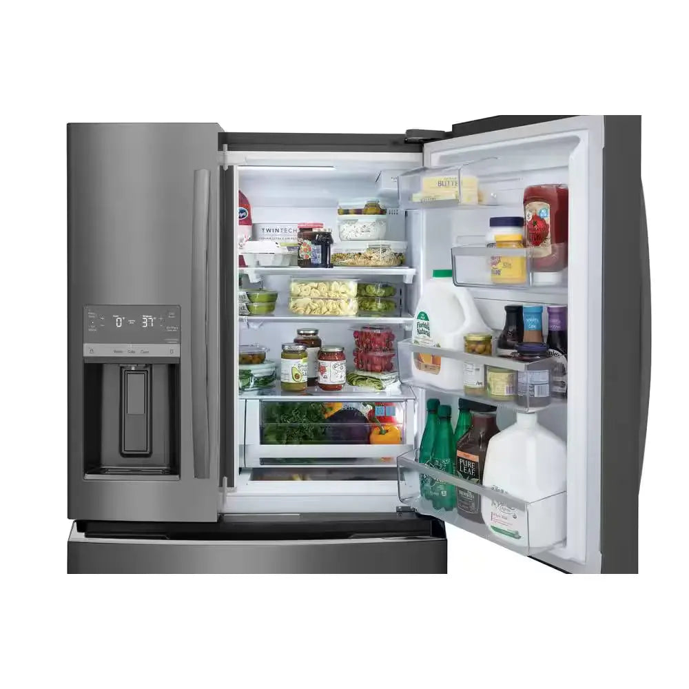 Gallery 21.5 Cu. Ft. 4-Door French Door Refrigerator in Black Stainless Steel, Counter-Depth | Fridge.com