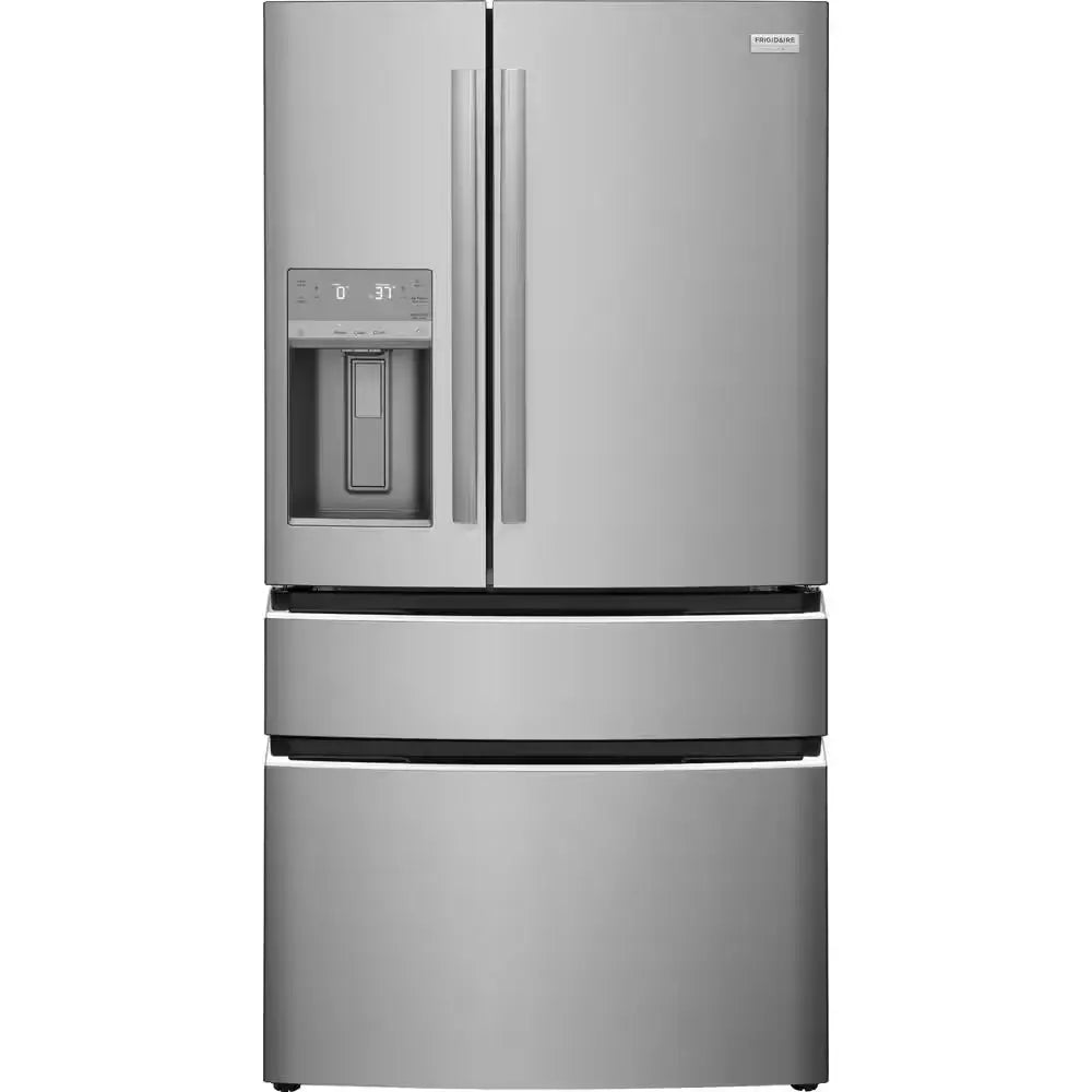 Gallery 36 In. 26.3 Cu. Ft. 4 Door French Door Standard Depth Refrigerator in Stainless Steel | Fridge.com