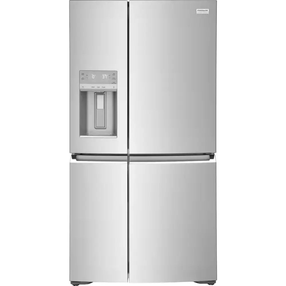 Gallery 36 In. Wide 21.5 Cu. Ft. Counter-Depth 4-Door Refrigerator in Stainless Steel | Fridge.com