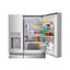 Gallery 36 In. Wide 21.5 Cu. Ft. Counter-Depth 4-Door Refrigerator in Stainless Steel | Fridge.com