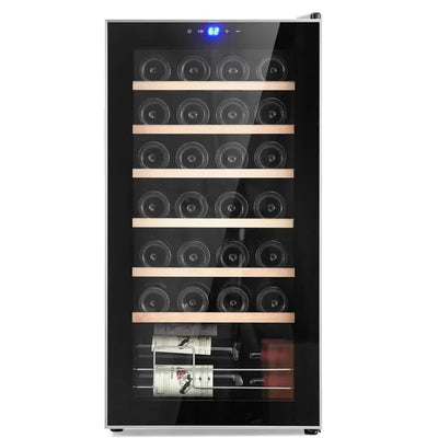 Gaomon 17.7'' 28 Bottle Single Zone Freestanding Wine Refrigerator | Fridge.com