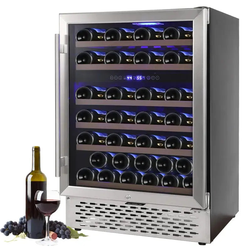 Gaomon 23.43'' 51 Bottle and Can Dual Zone Wine & Beverage Refrigerator | Fridge.com