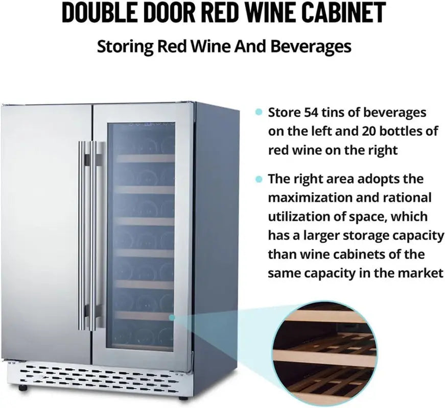 Gaomon 66'' Triple Zone Wine Refrigerator | Fridge.com